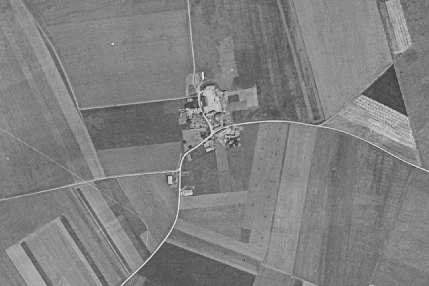 Le hameau de Hattonville vers 1950